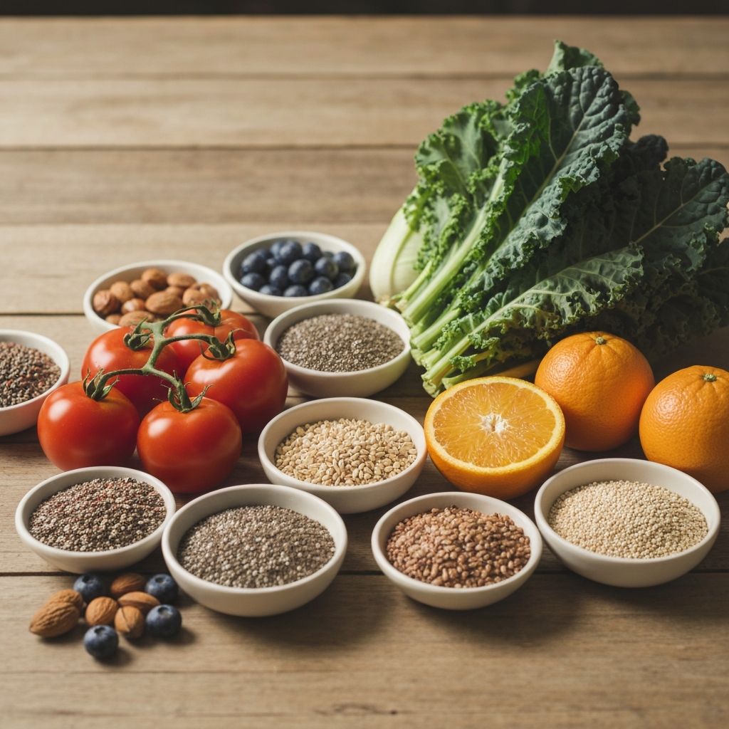 Variety of whole foods and meal compositions